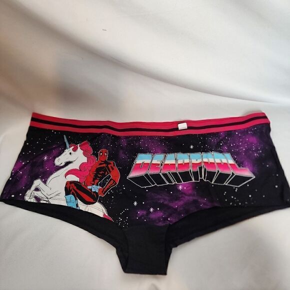 6X 30W Torrid Deadpool Boyshort Panty Unicorn Marvel Galaxy Cosplay Comic Cotton - Picture 2 of 8